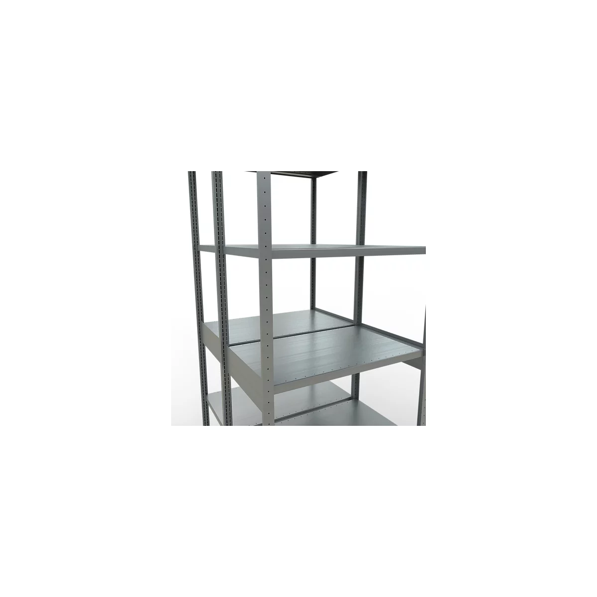 SCHULTE Lagertechnik - Doppel-Grundregal Stecksystem MULTIPlus250 - 3000x1000x(2x600) mm, 14 Böden, verzinkt