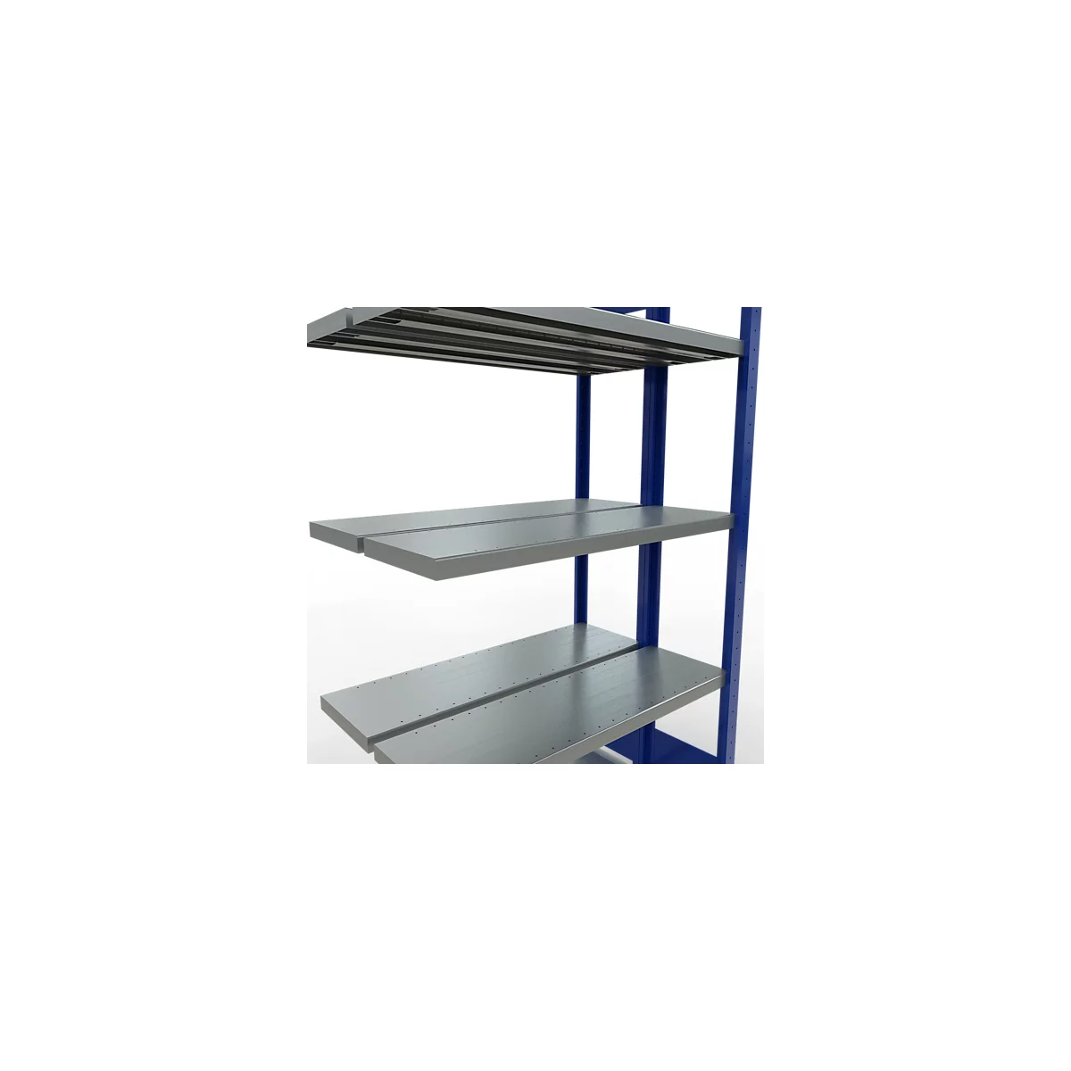 SCHULTE Lagertechnik - Dubbel legbordstelling. Type 250 kg - 2000x1000x2x300 mm, 10 schappen