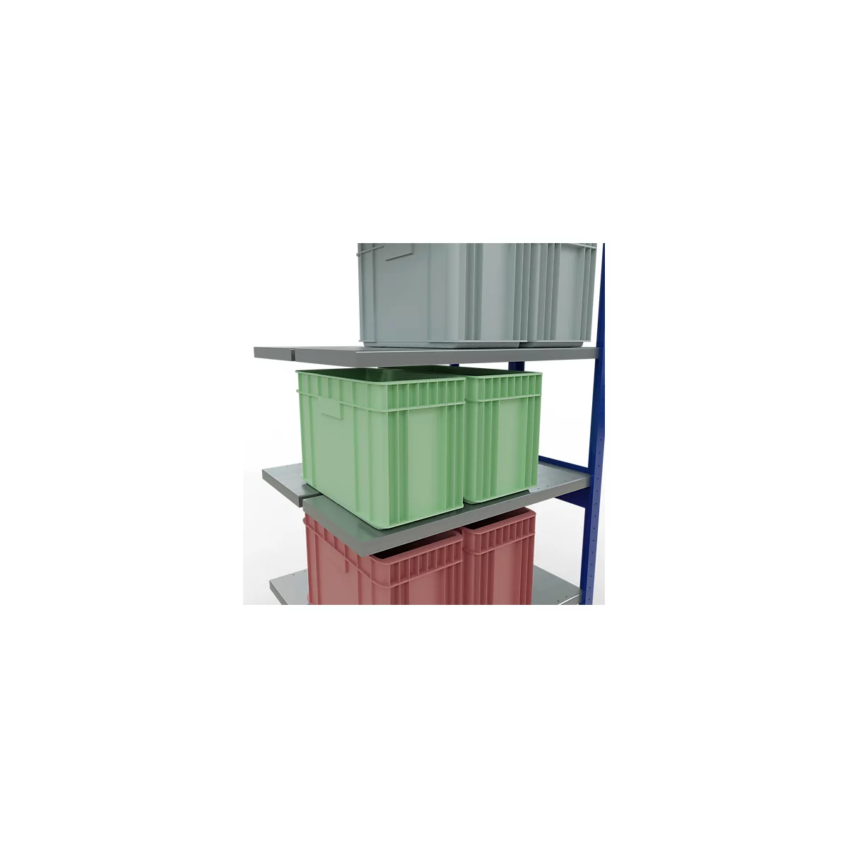 SCHULTE Lagertechnik - Dubbel legbordstelling. Type 250 kg - 2500x1000x2x400 mm, 12 legborden