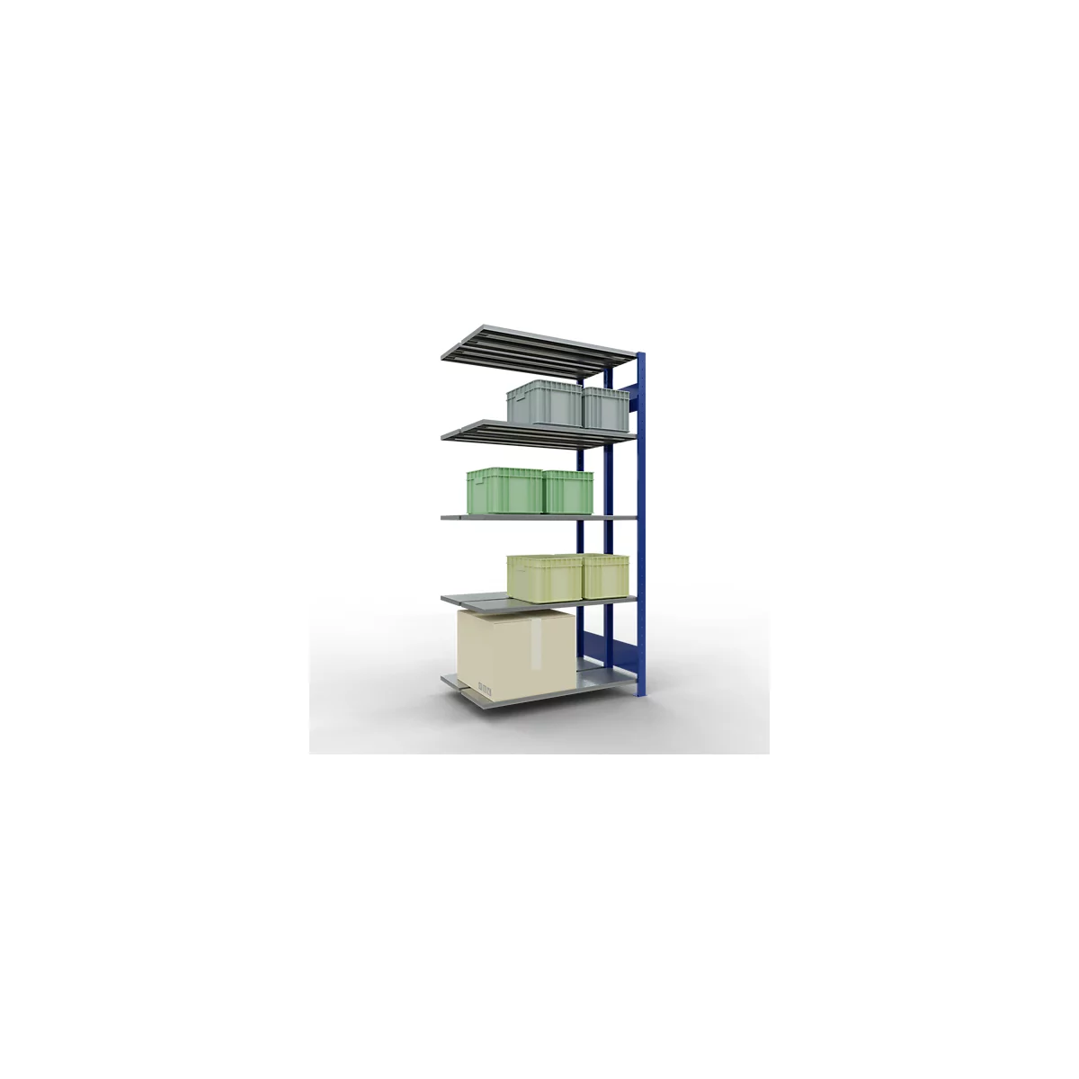 SCHULTE Lagertechnik - Dubbele stapelbak type 150 - 2000x1000x2x300 mm 2x5 schappen