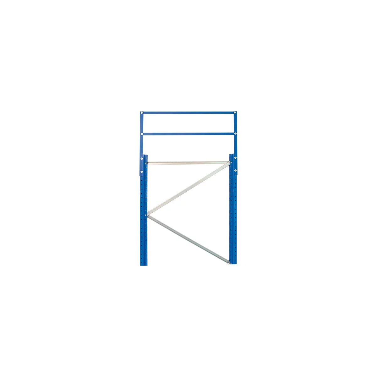 Schulte Lagertechnik Entretoise diagonale pour treillis de cadre S625-A18, L 945 mm, pour profondeur de cadre 800 mm, galvanisée