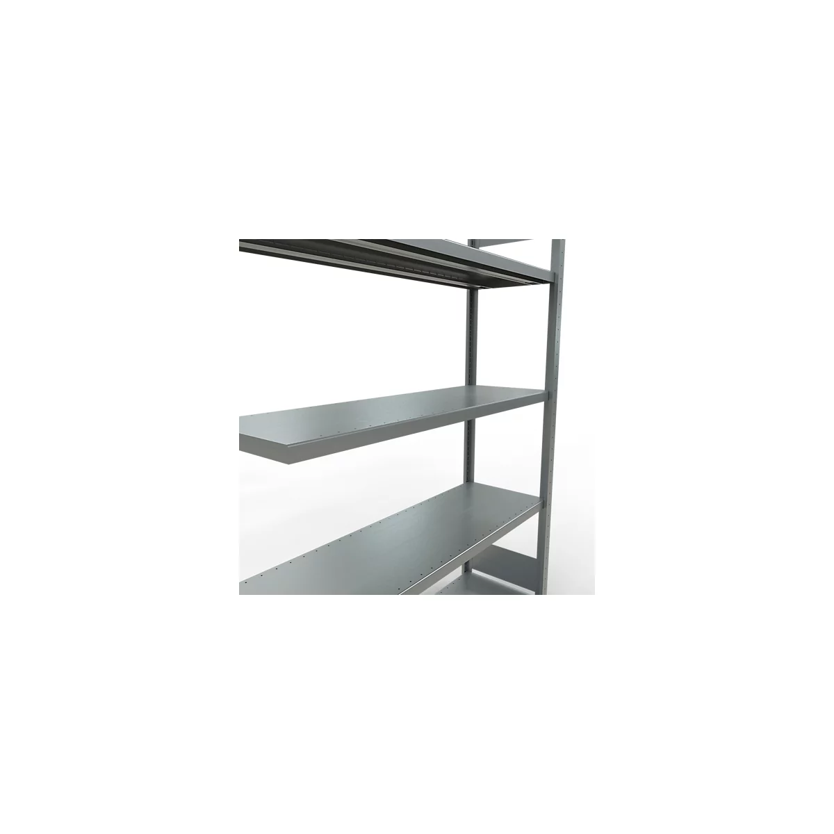 SCHULTE Lagertechnik Fachbodenregal - Stecksystem MULTIplus 250 Anbauregal - 2000x1300x400 mm, Typ 250 kg