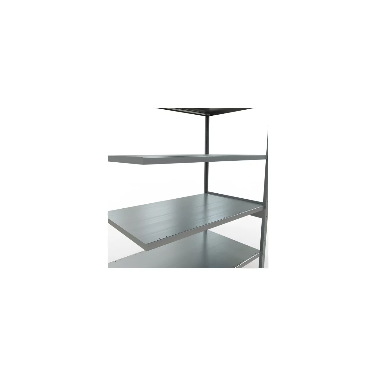 SCHULTE Lagertechnik Fachbodenregal - Stecksystem MULTIplus 250 Anbauregal - 2500x1300x800 mm, Typ 250 kg
