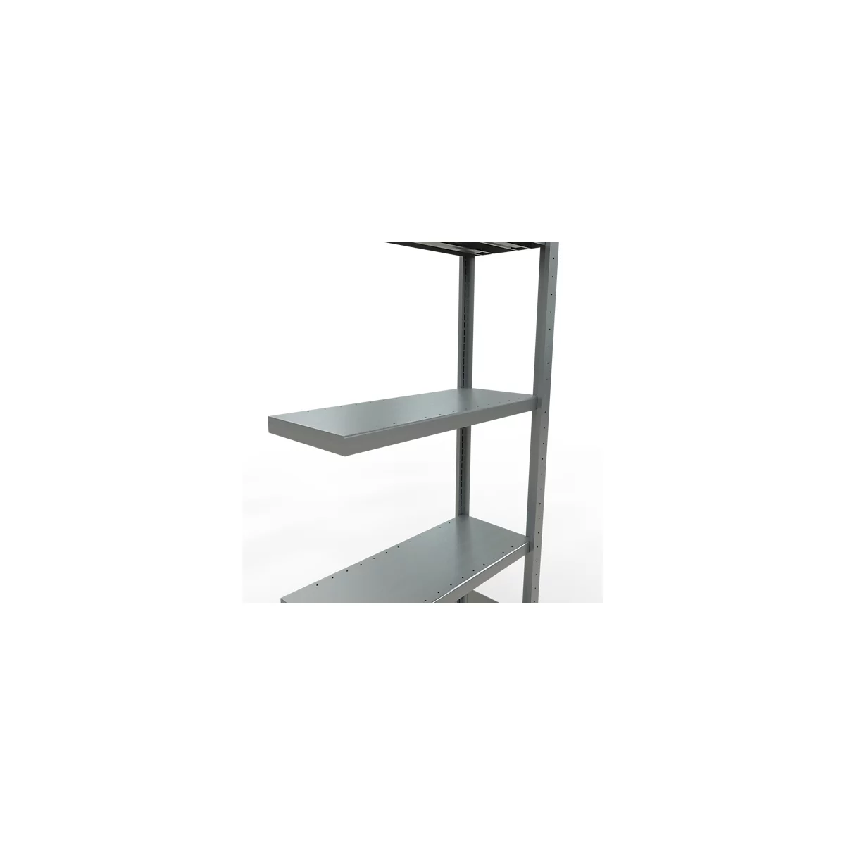 Schulte Lagertechnik Fachbodenregal-Stecksystem MULTIplus 250, Anbauregal, Längenriegel, 2000x750x300 mm, 5 Böden, verzinkt
