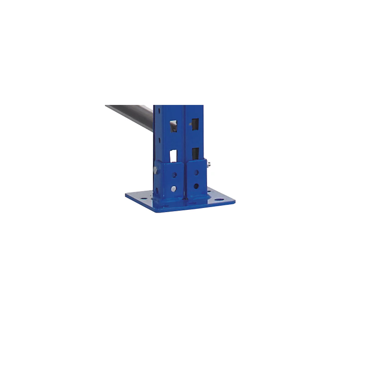 Schulte Lagertechnik Fußplatte für Stütze für Ständer S625-A18, B 145 x T 155 mm, Stärke 6 mm