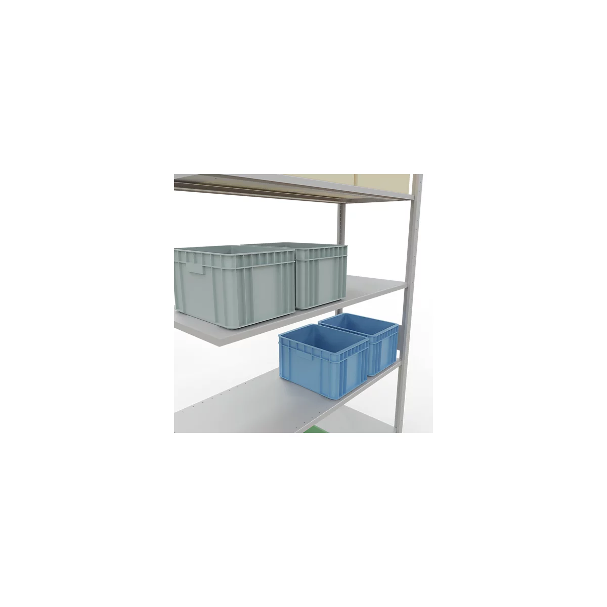 SCHULTE Lagertechnik - Insteekbevestiging met lengtebout - 3000x1300x500 mm, type 150 kg