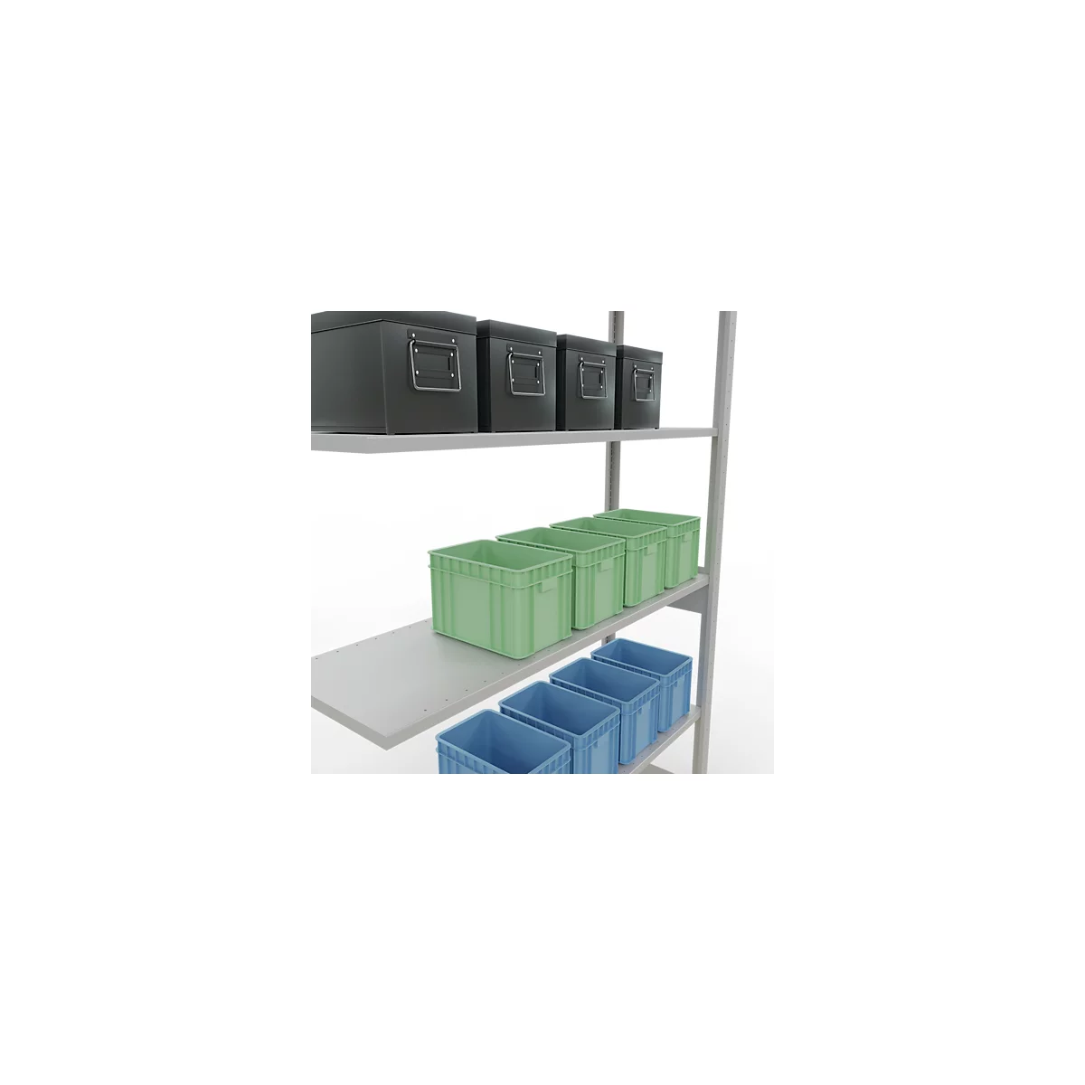 SCHULTE Lagertechnik - Insteekhulpstuk met lengtebout - 2500x1300x400 mm, type 150 kg