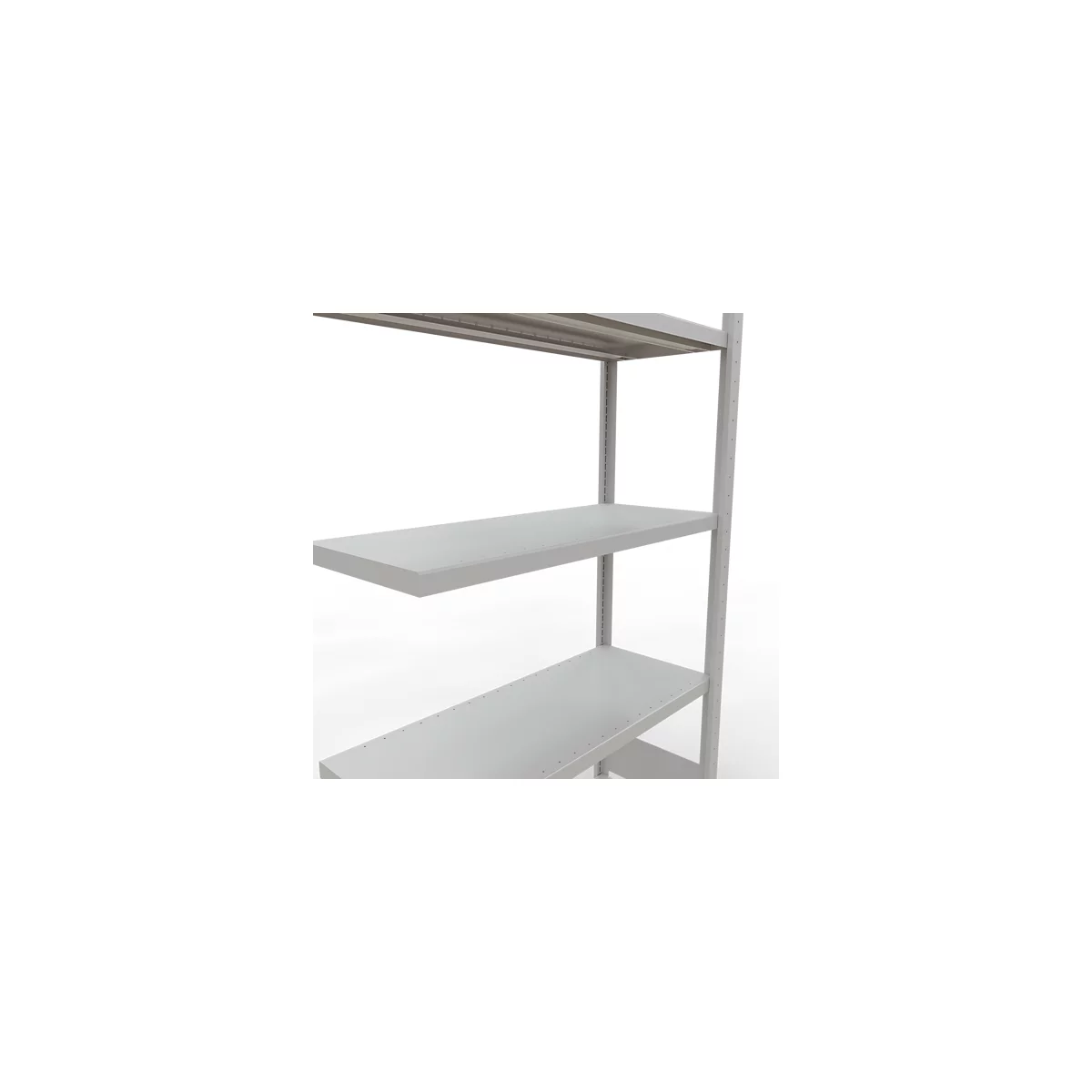 Schulte Lagertechnik MULTIplus 250 rekkensysteem zonder grendel, lengte grendel, 2000x1000x400 mm, 5 legborden, lichtgrijs