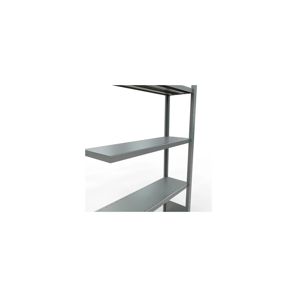 Schulte Lagertechnik MULTIplus 250 rekkensysteem zonder scharnieren, aanschroefbaar, lengte bout, 2000x1000x300 mm, 5 legborden, gegalvaniseerd