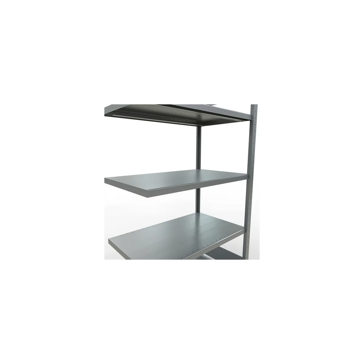 Schulte Lagertechnik MULTIplus 250 rekkensysteem zonder scharnieren, aanschroefbaar, lengte bout, 2000x1000x600 mm, 5 legborden, gegalvaniseerd