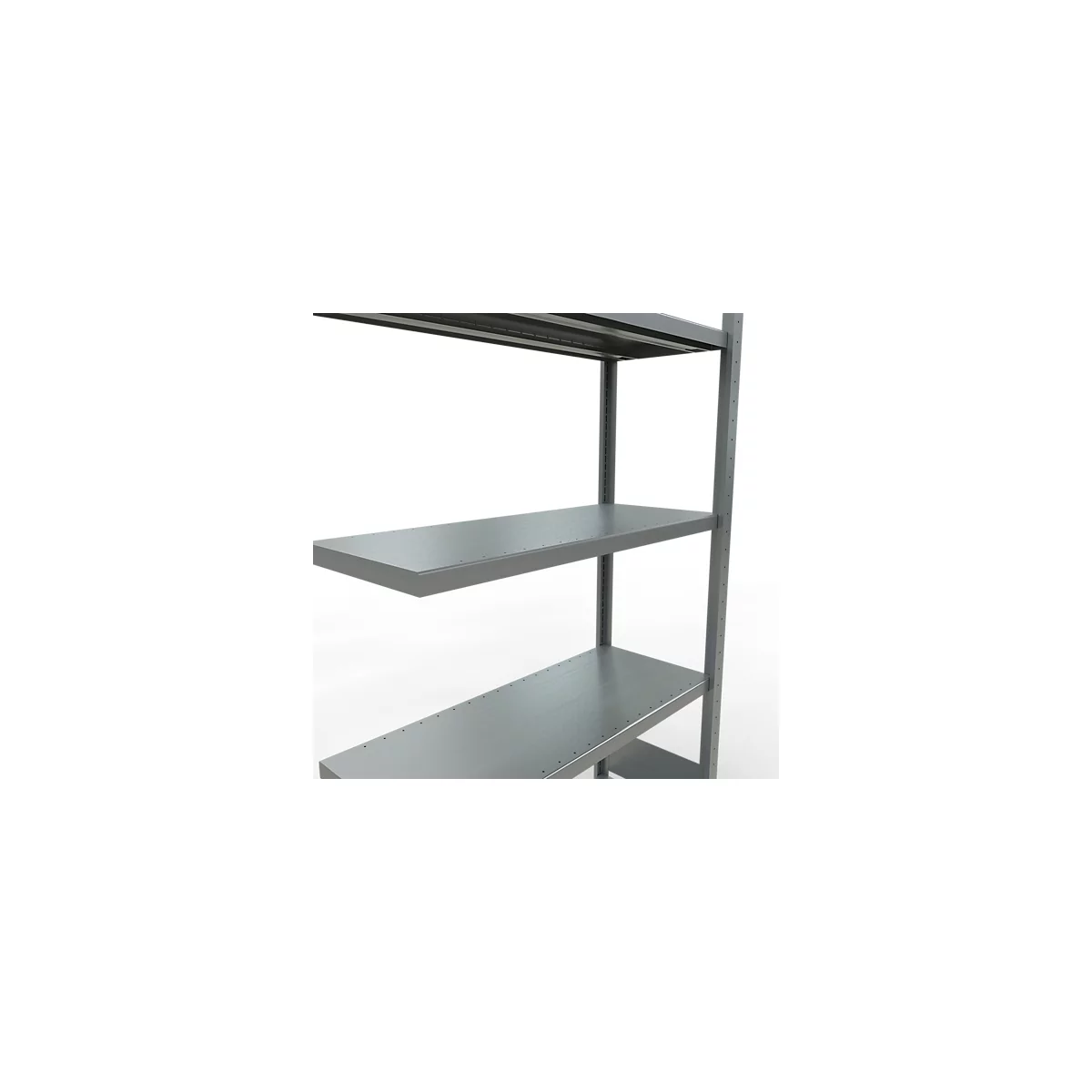 Schulte Lagertechnik MULTIplus 250 rekkensysteem zonder scharnieren, aanschuifvak, lengte bout, 2000x1000x400 mm, 5 legborden, gegalvaniseerd