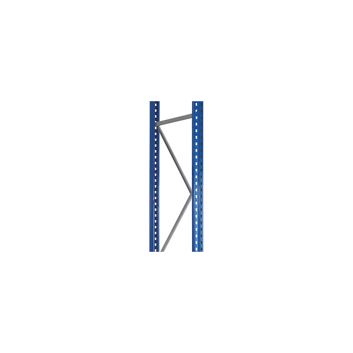 Schulte Lagertechnik palletstelling staanderframe S625-A18, ongemonteerd, D 800 x H 7000 mm, staanderbreedte 100 mm, blauw/verzinkt