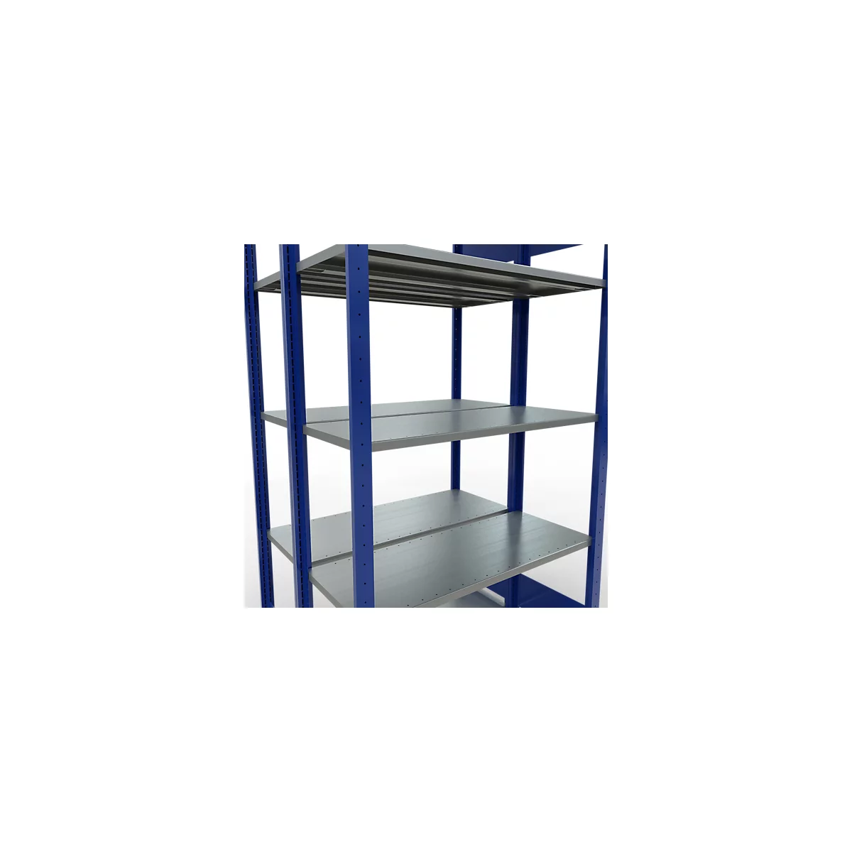 SCHULTE Lagertechnik - Rayonnage de base double emboîtable Type 150 - 2000x1000x2x400 mm 2x5 tablettes