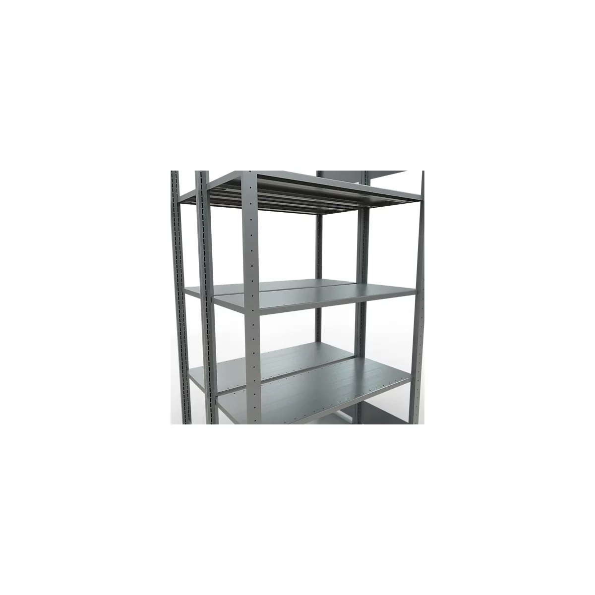 SCHULTE Lagertechnik - Rayonnage de base double emboîtable type 150 - 2000x1000x2x400 mm galv. 2x5 tablettes