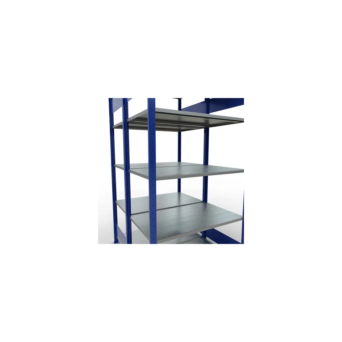 SCHULTE Lagertechnik - Rayonnage de base double emboîtable Type 150 - 2000x1000x2x600 mm 2x5 tablettes