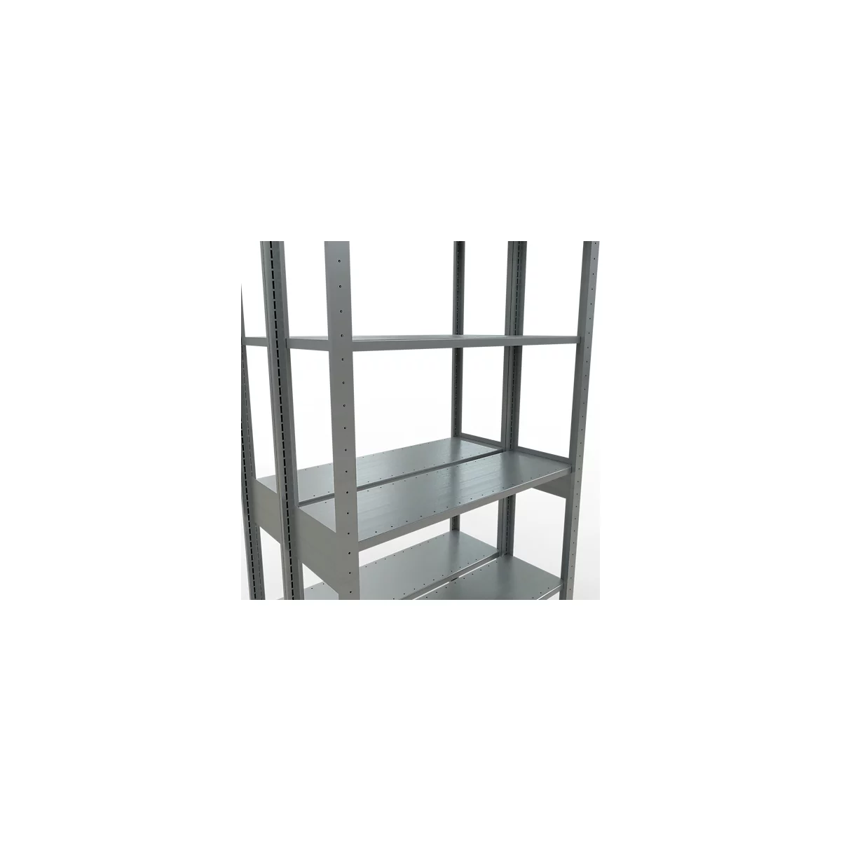 SCHULTE Lagertechnik - Rayonnage de base double emboîtable type 150 - 2500x1000x2x300 mm galv. 2x6 tablettes