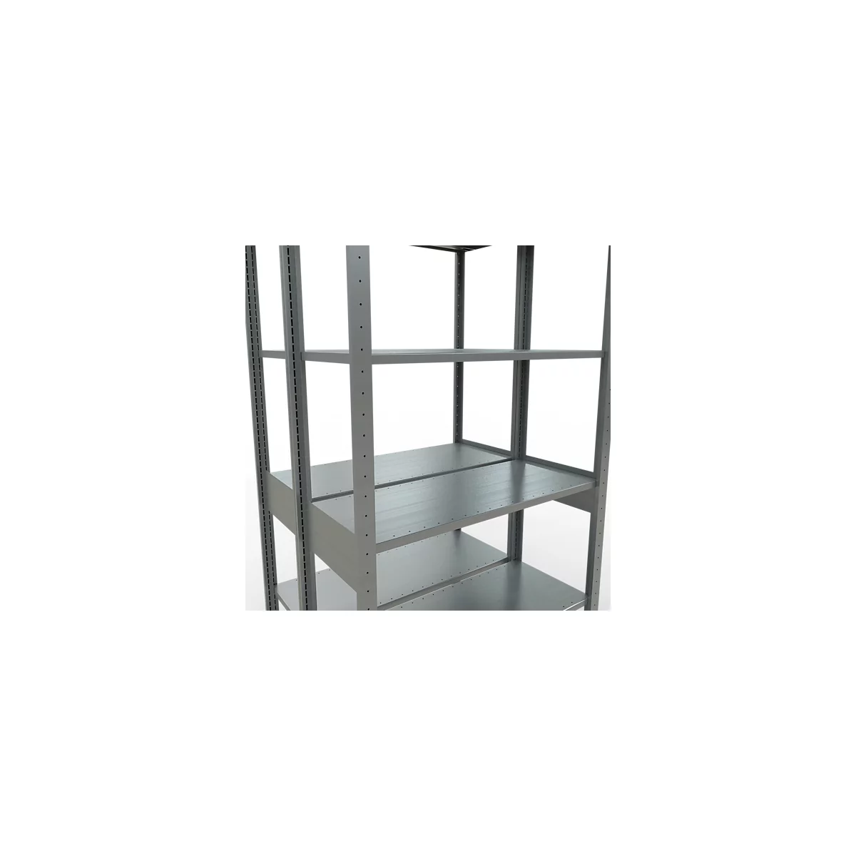 SCHULTE Lagertechnik - Rayonnage de base double emboîtable type 150 - 2500x1000x2x400 mm galv. 2x6 tablettes