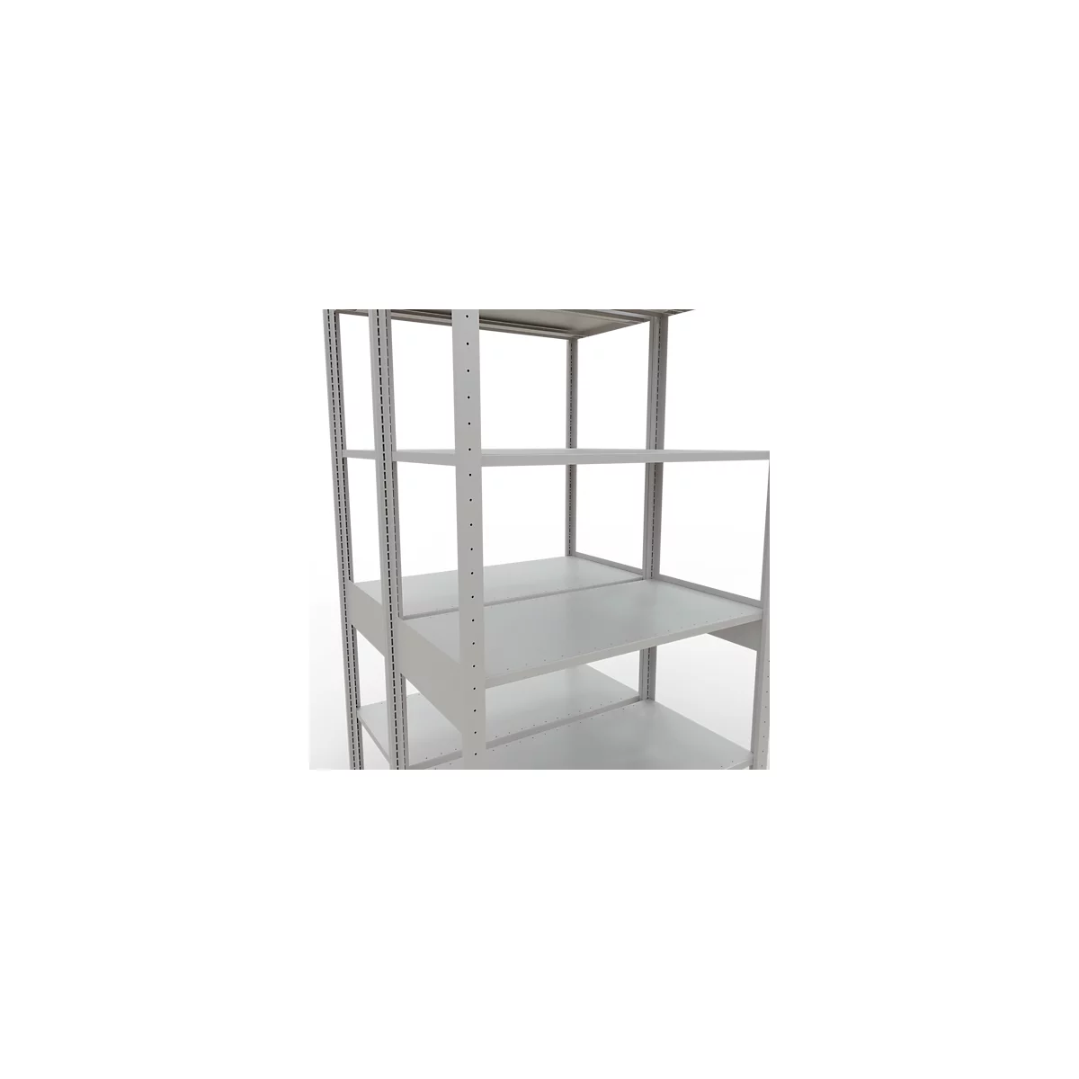 SCHULTE Lagertechnik - Rayonnage de base double emboîtable Type 150 - 2500x1000x500 mm, 2x6 tablettes