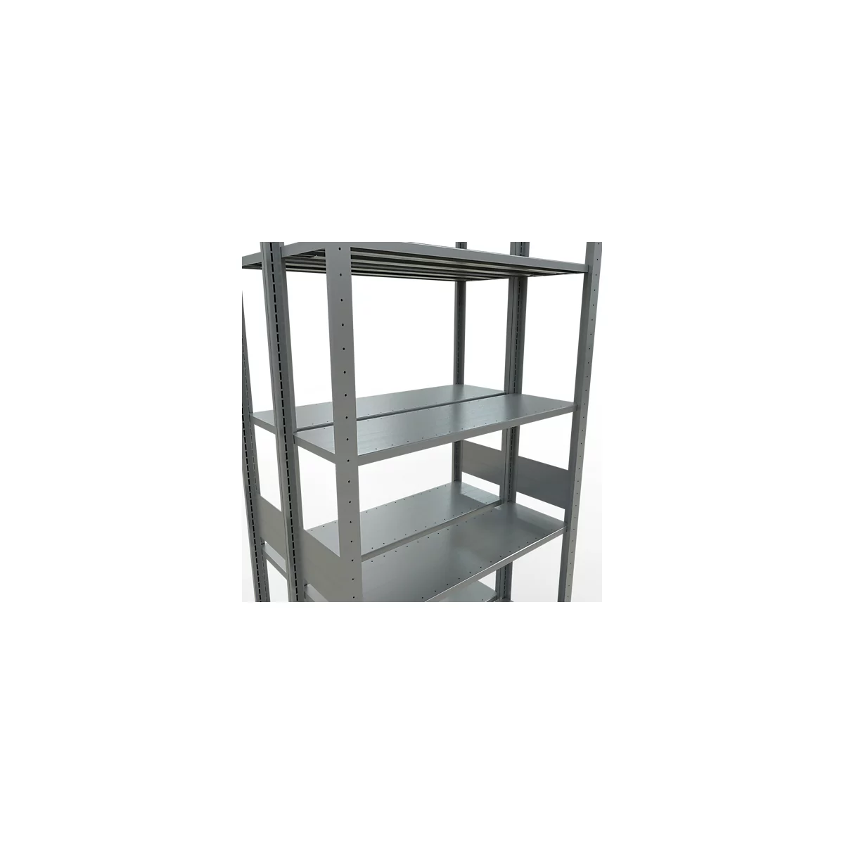 SCHULTE Lagertechnik - Rayonnage de base double emboîtable type 150 - 3000x1000x2x300 mm galv. 2x7 tablettes