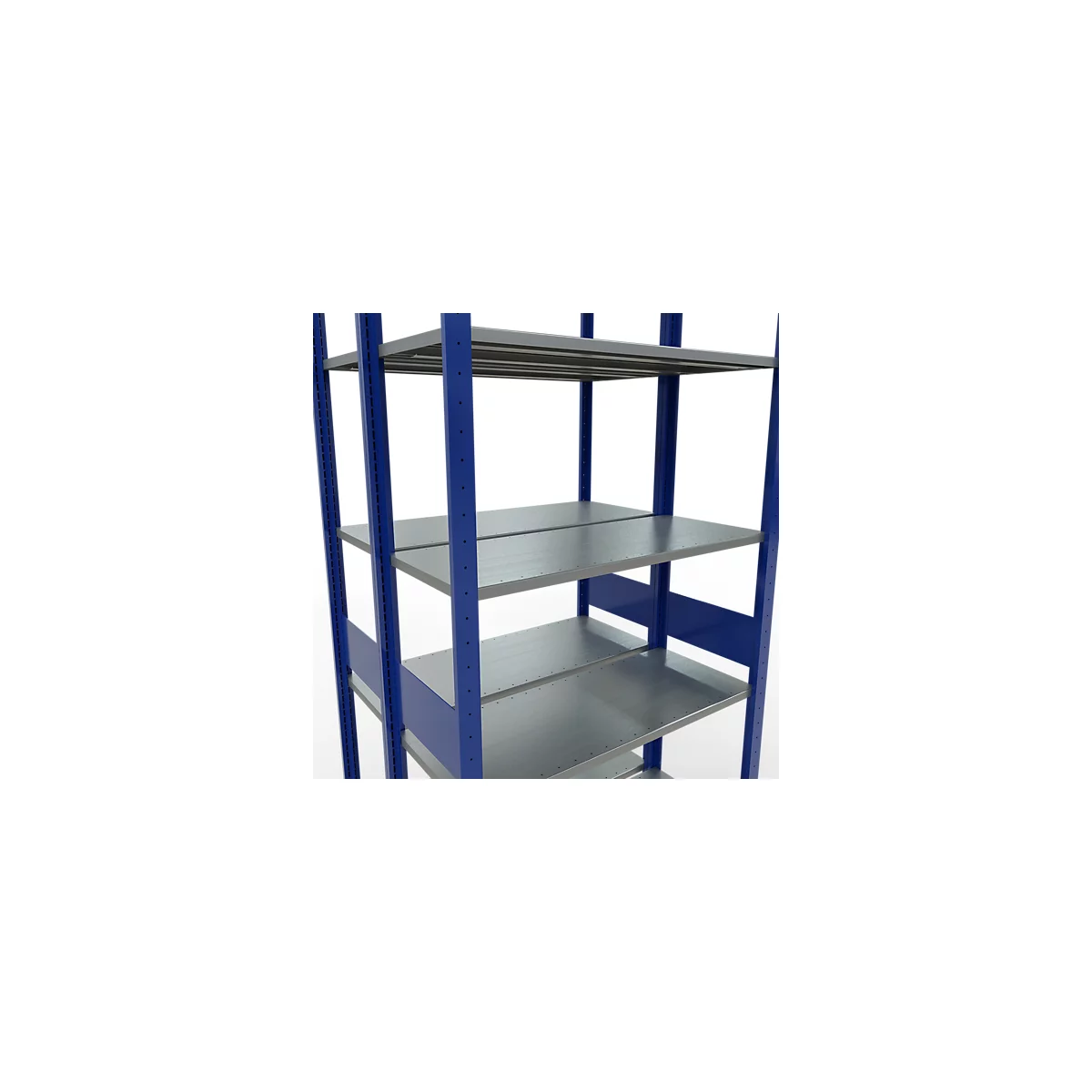 SCHULTE Lagertechnik - Rayonnage de base double emboîtable Type 150 - 3000x1000x2x400 mm 2x7 tablettes