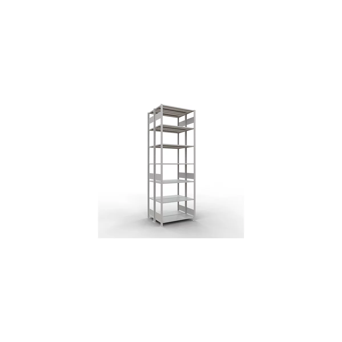 SCHULTE Lagertechnik - Rayonnage de base double emboîtable Type 150 - 3000x1000x2x400 mm 2x7 tablettes