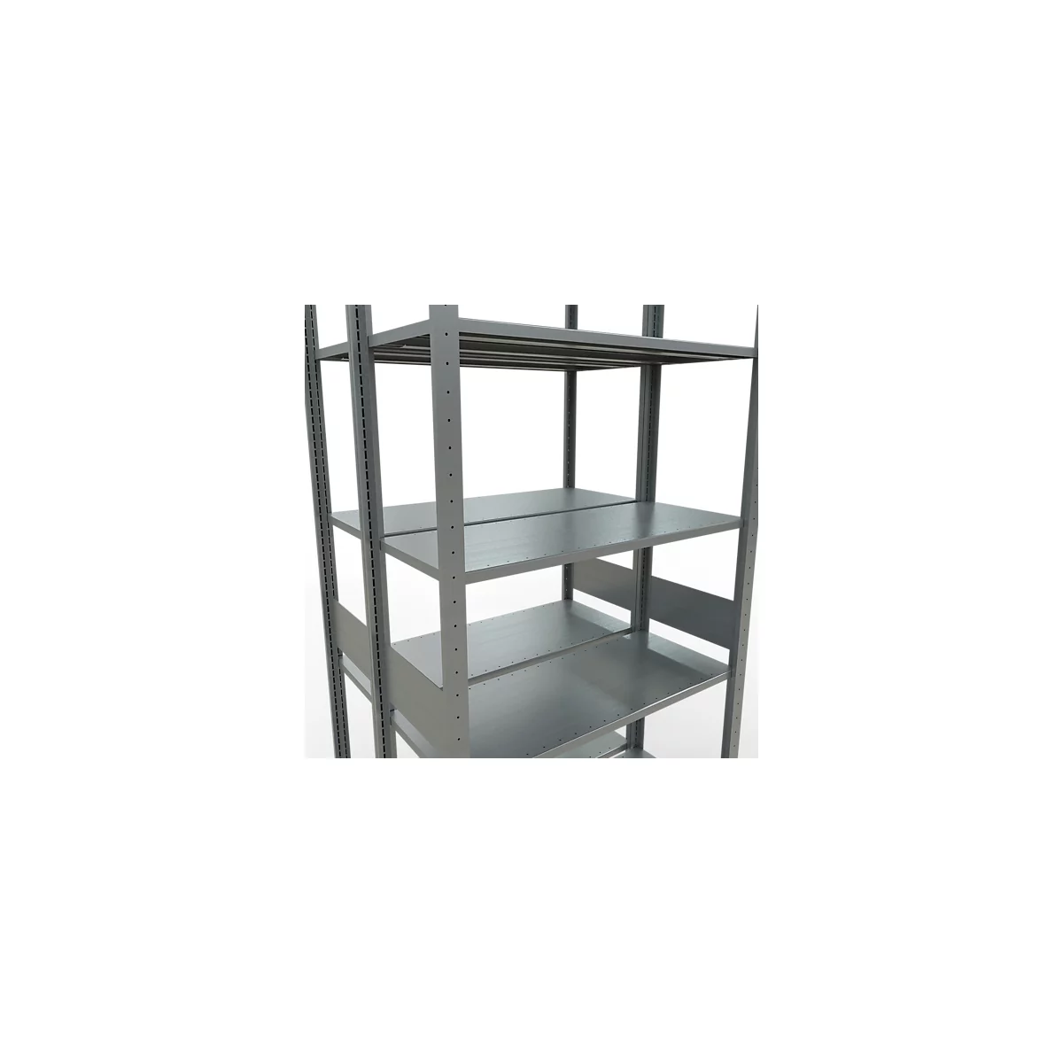 SCHULTE Lagertechnik - Rayonnage de base double emboîtable type 150 - 3000x1000x2x400 mm galv. 2x7 tablettes