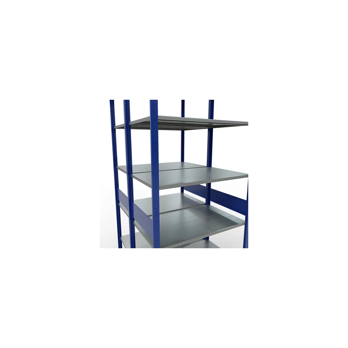 SCHULTE Lagertechnik - Rayonnage de base double emboîtable Type 150 - 3000x1000x2x600 mm 2x7 tablettes
