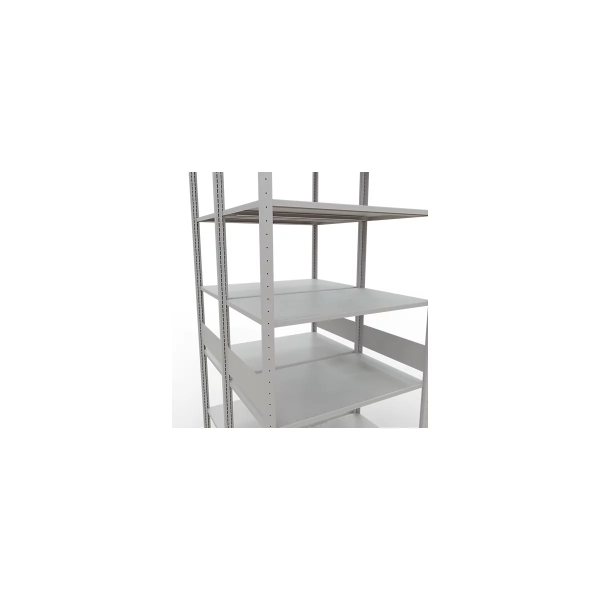 SCHULTE Lagertechnik - Rayonnage de base double emboîtable Type 150 - 3000x1000x2x600 mm 2x7 tablettes