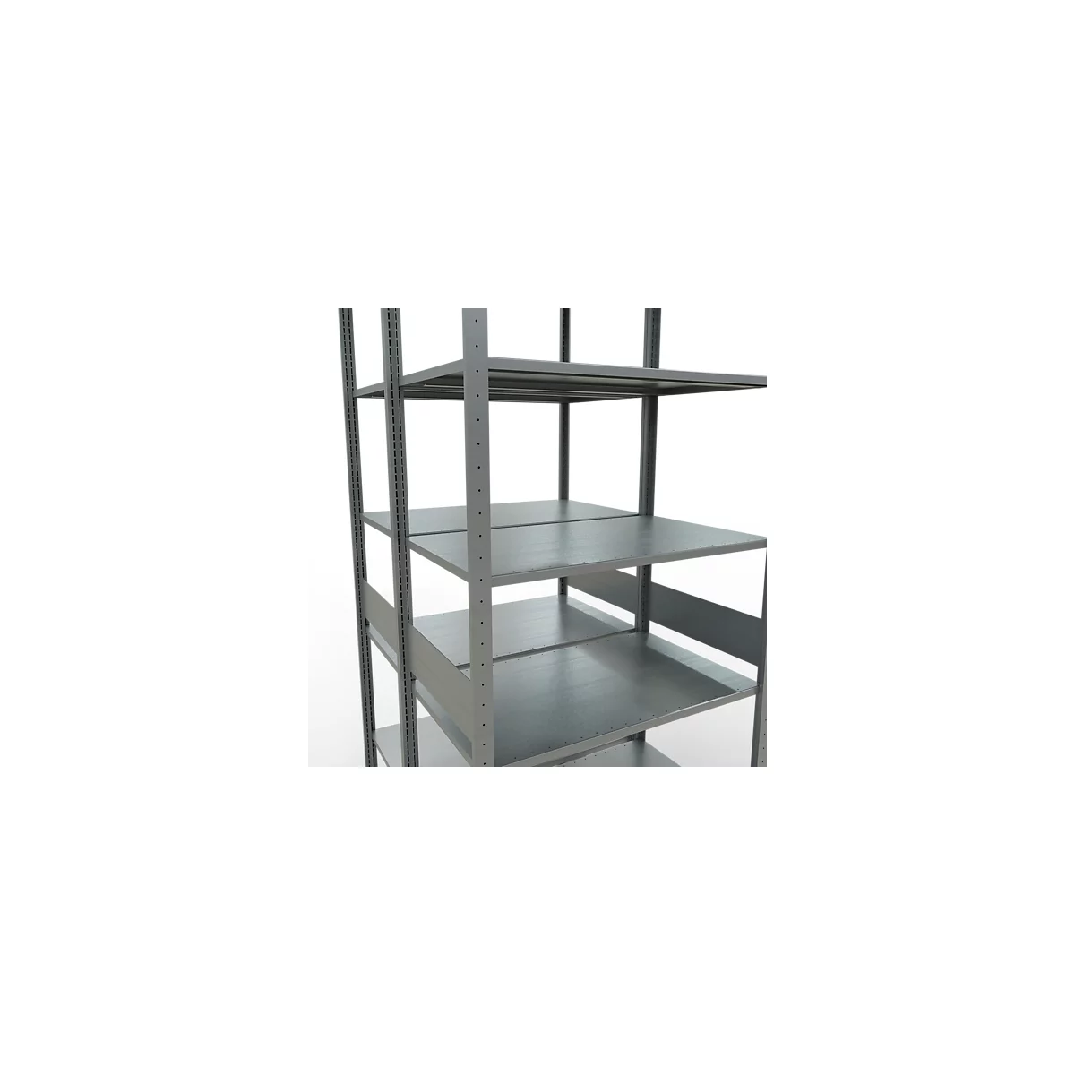 SCHULTE Lagertechnik - Rayonnage de base double emboîtable type 150 - 3000x1000x2x600 mm galv. 2x7 tablettes