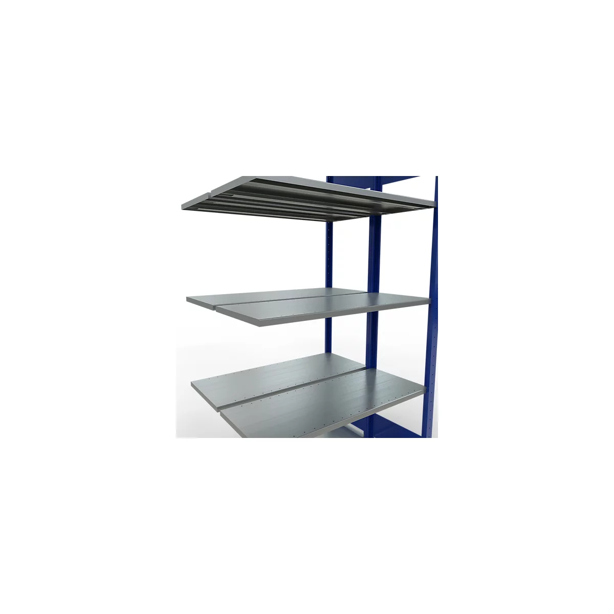 SCHULTE Lagertechnik - Rayonnage double emboîtable Modèle 150 - 2000x1000x2x400 mm 2x5 tablettes
