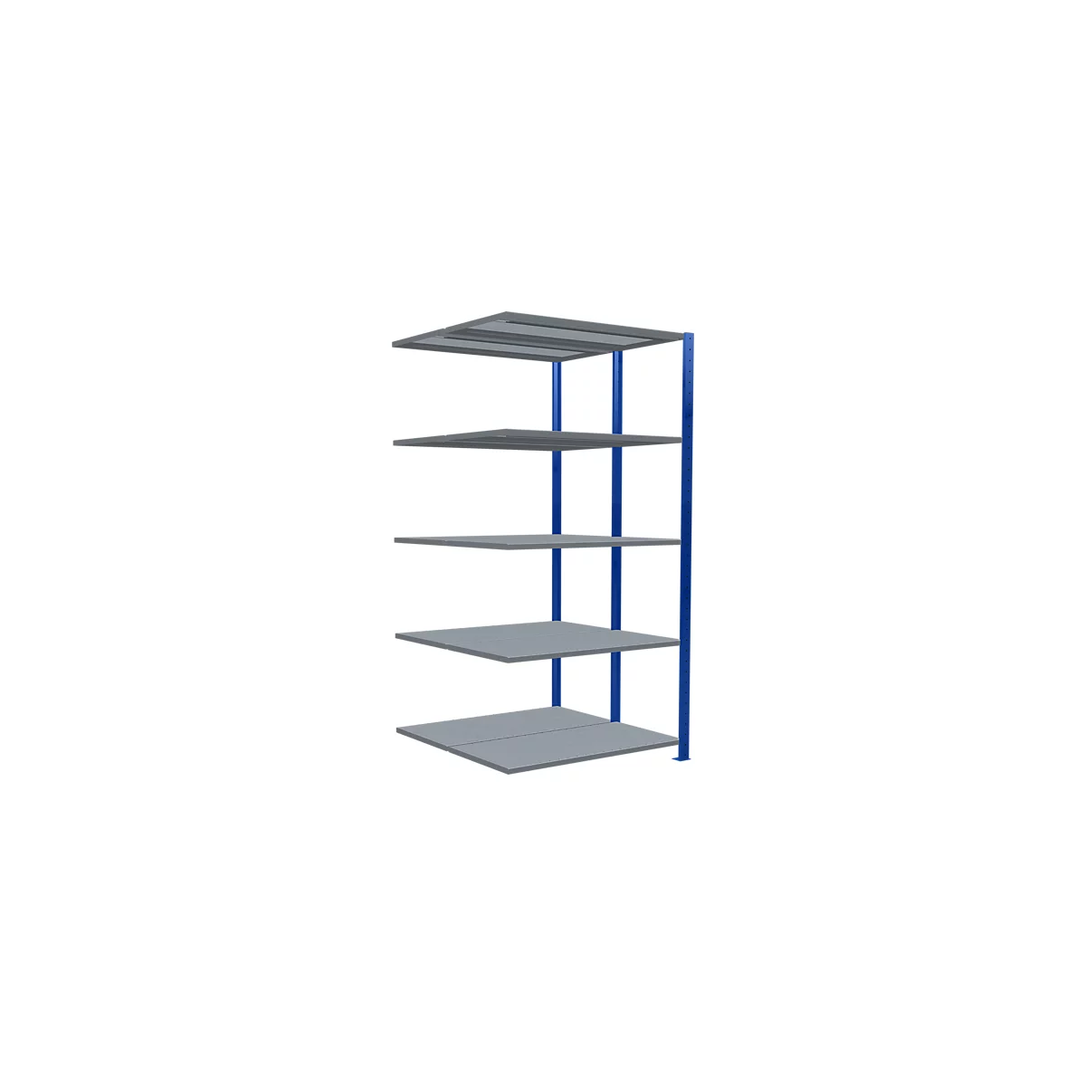SCHULTE Lagertechnik - Rayonnage double emboîtable Modèle 150 - 2000x1000x2x500 mm 2x5 tablettes