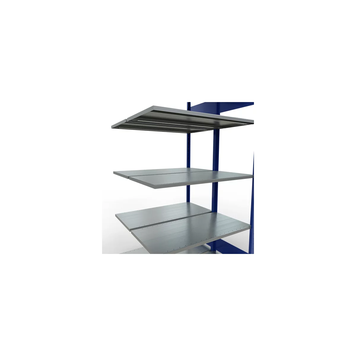 SCHULTE Lagertechnik - Rayonnage double emboîtable Modèle 150 - 2000x1000x2x500 mm 2x5 tablettes