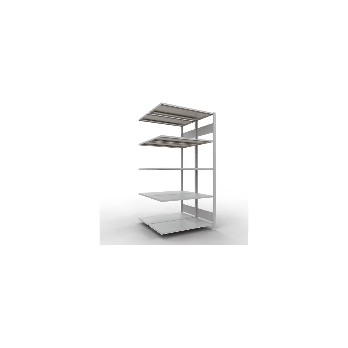 SCHULTE Lagertechnik - Rayonnage double emboîtable Modèle 150 - 2000x1000x2x500 mm 2x5 tablettes