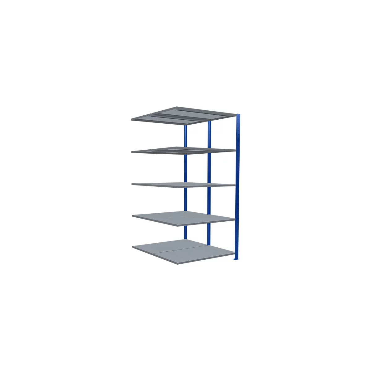 SCHULTE Lagertechnik - Rayonnage double emboîtable Modèle 150 - 2000x1000x2x600 mm 2x5 tablettes