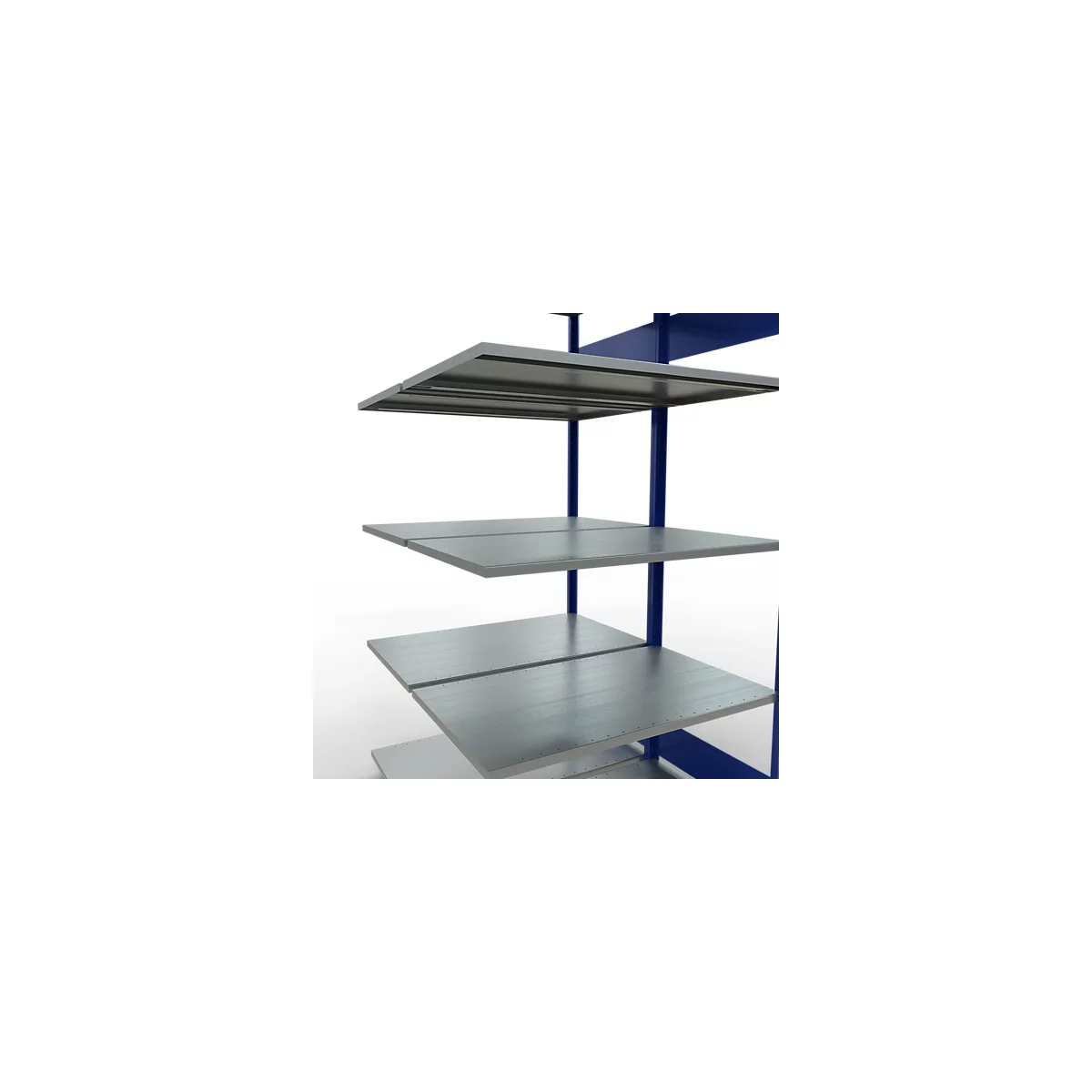 SCHULTE Lagertechnik - Rayonnage double emboîtable Modèle 150 - 2000x1000x2x600 mm 2x5 tablettes