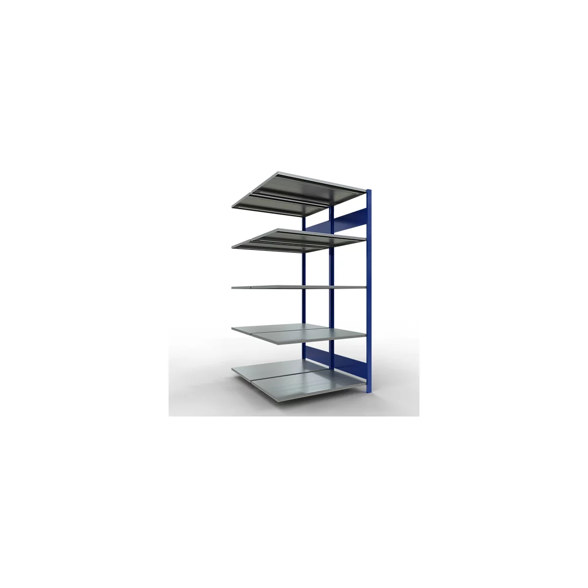 SCHULTE Lagertechnik - Rayonnage double emboîtable Modèle 150 - 2000x1000x2x600 mm 2x5 tablettes
