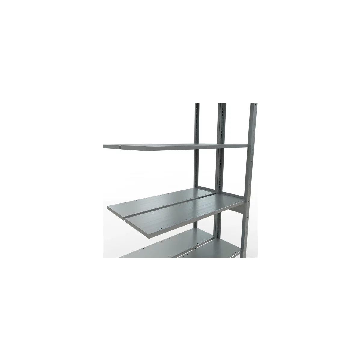 SCHULTE Lagertechnik - Rayonnage double emboîtable Modèle 150 - 2500x1000x2x300 mm galv. 2x6 tablettes