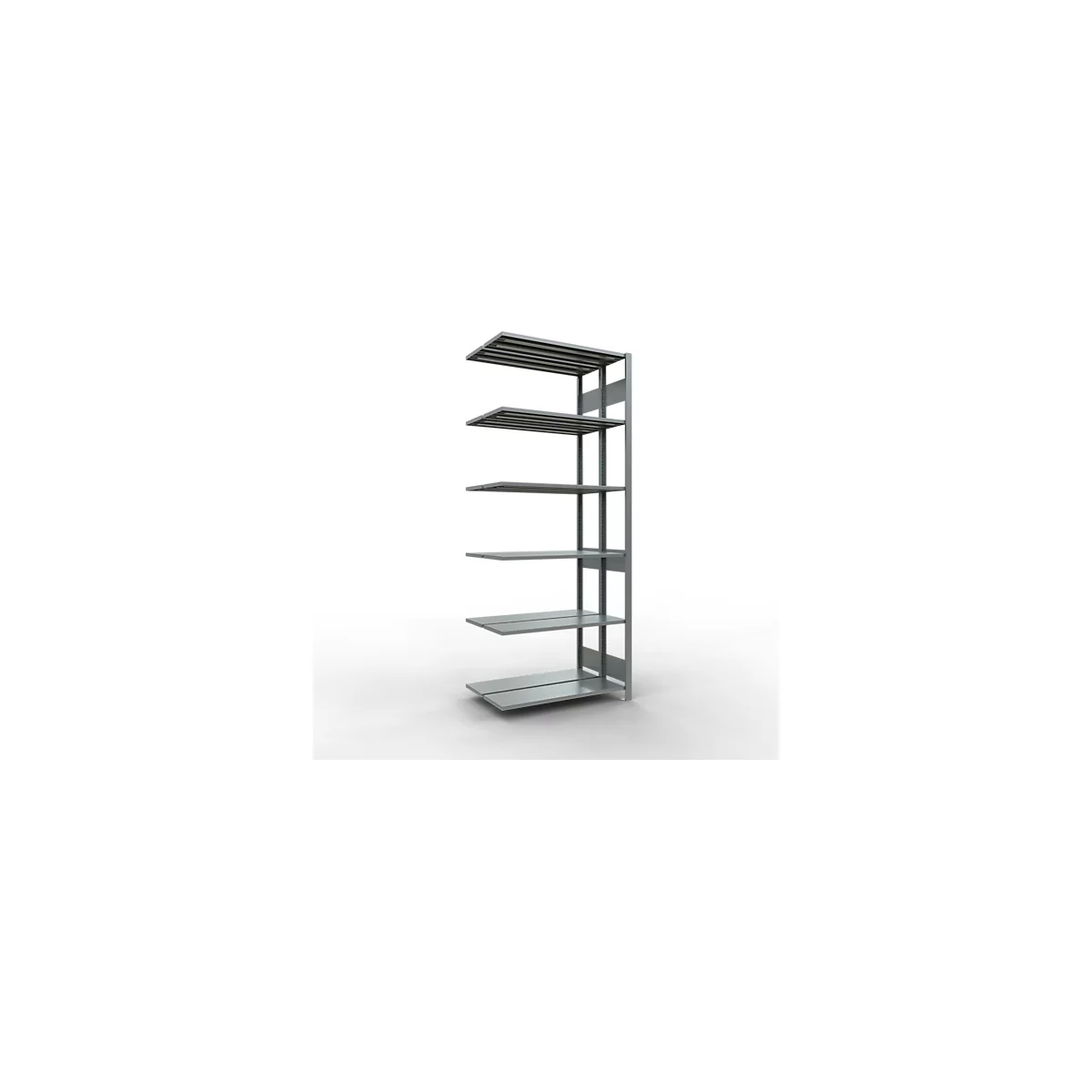 SCHULTE Lagertechnik - Rayonnage double emboîtable Modèle 150 - 2500x1000x2x300 mm galv. 2x6 tablettes