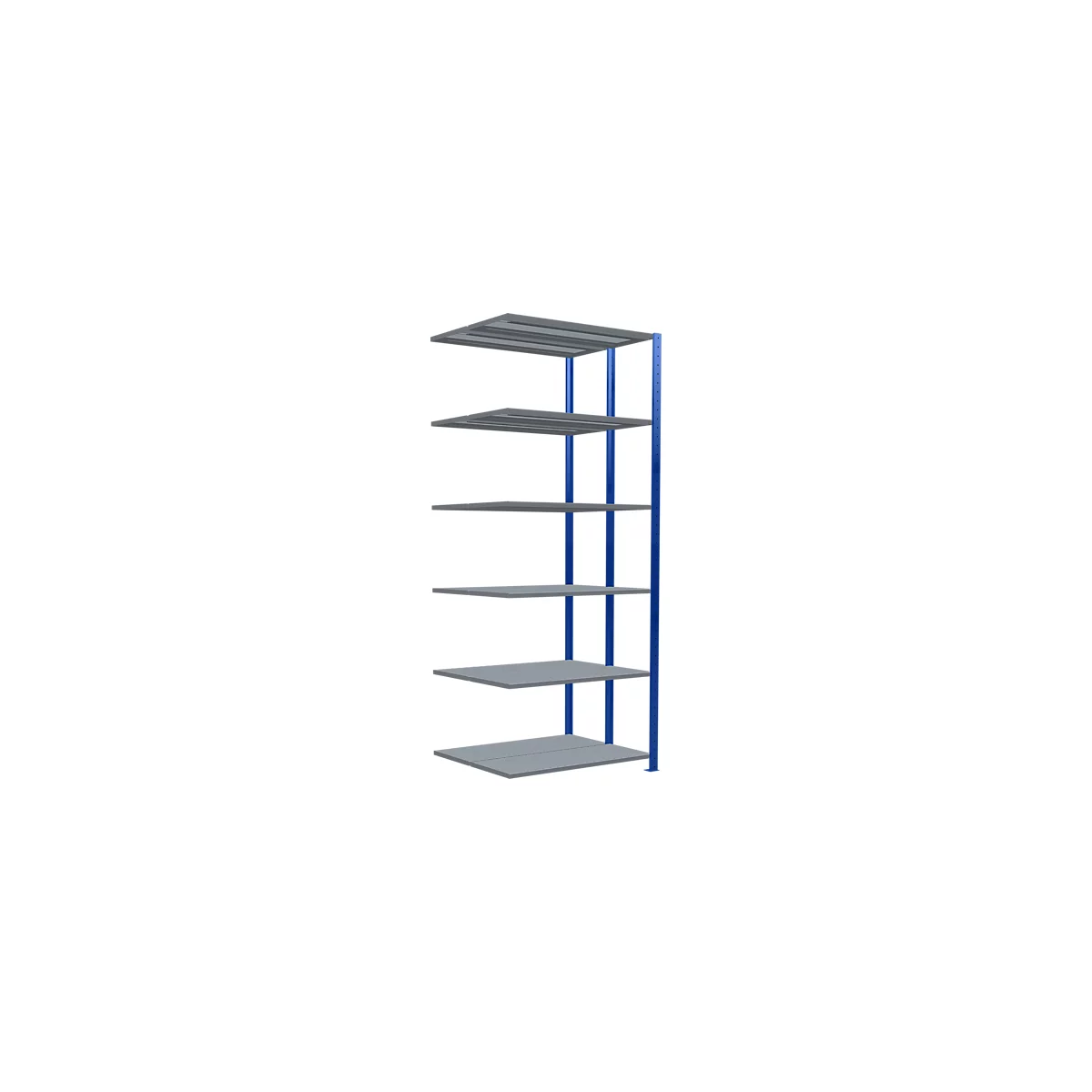 SCHULTE Lagertechnik - Rayonnage double emboîtable Modèle 150 - 2500x1000x2x400 mm 2x6 tablettes