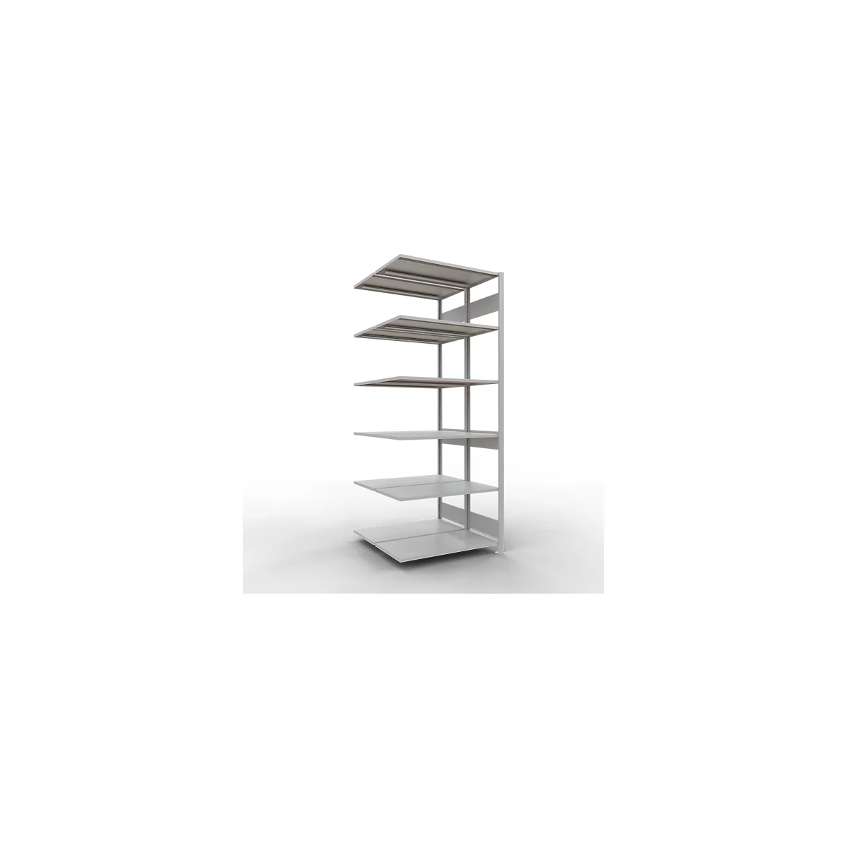 SCHULTE Lagertechnik - Rayonnage double emboîtable Modèle 150 - 2500x1000x500 mm, 2x6 tablettes