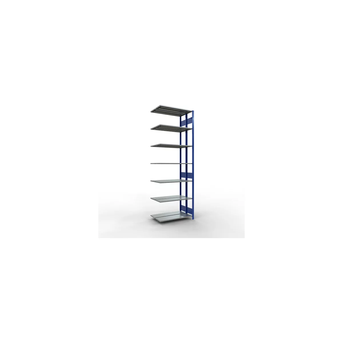 SCHULTE Lagertechnik - Rayonnage double emboîtable Modèle 150 - 3000x1000x2x300 mm 2x7 tablettes