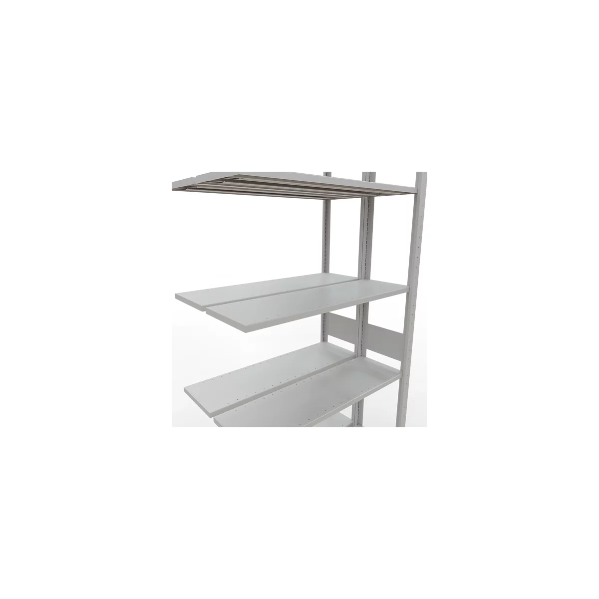 SCHULTE Lagertechnik - Rayonnage double emboîtable Modèle 150 - 3000x1000x2x300 mm 2x7 tablettes