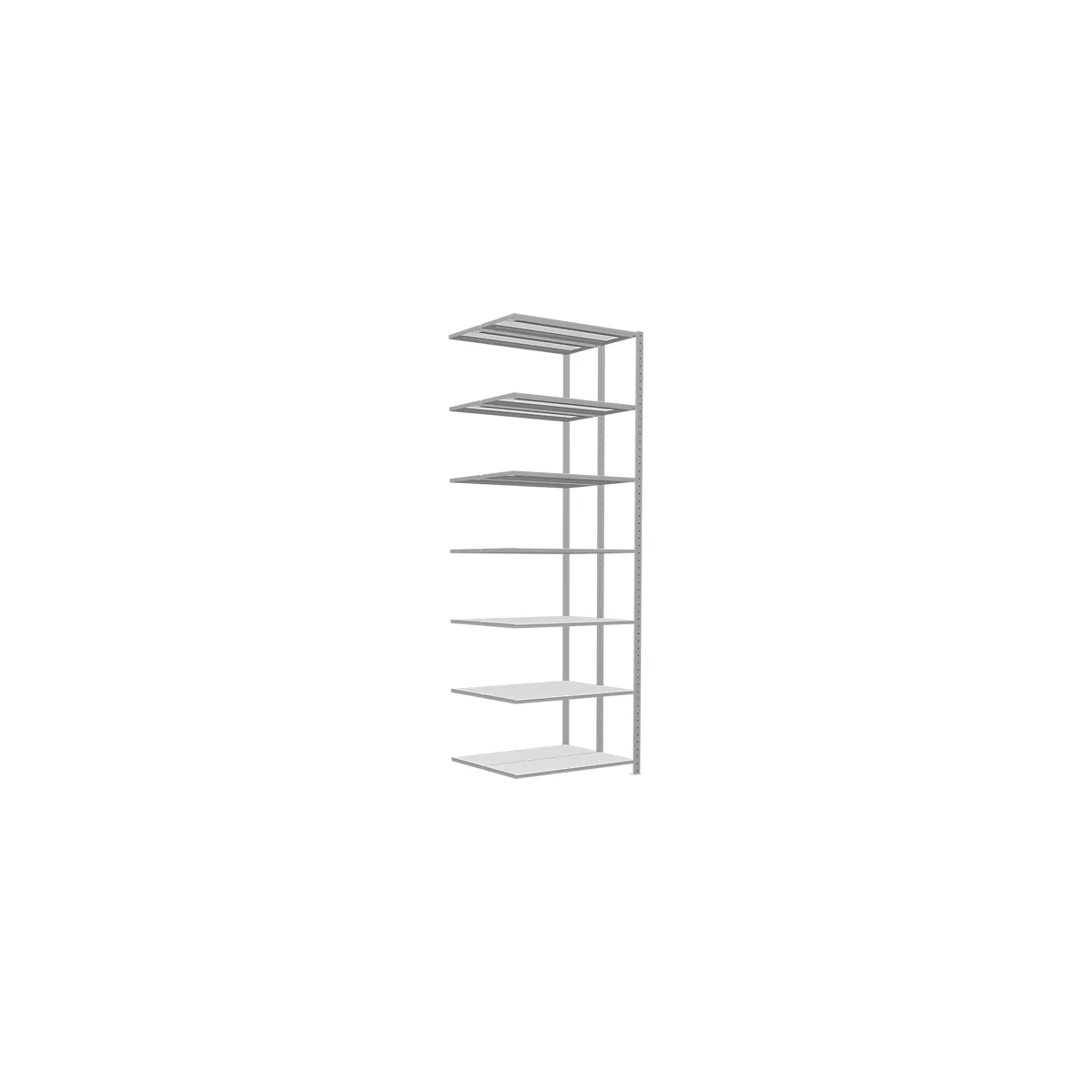 SCHULTE Lagertechnik - Rayonnage double emboîtable Modèle 150 - 3000x1000x2x400 mm 2x7 tablettes