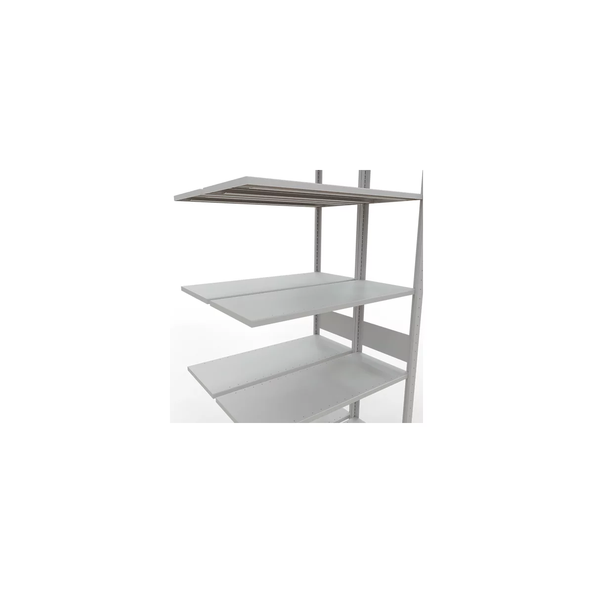SCHULTE Lagertechnik - Rayonnage double emboîtable Modèle 150 - 3000x1000x2x400 mm 2x7 tablettes