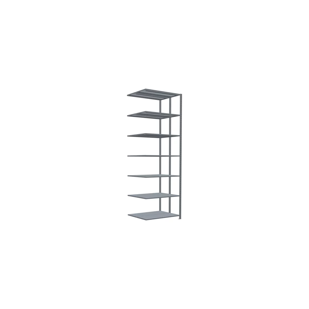SCHULTE Lagertechnik - Rayonnage double emboîtable Modèle 150 - 3000x1000x2x400 mm galv. 2x7 tablettes