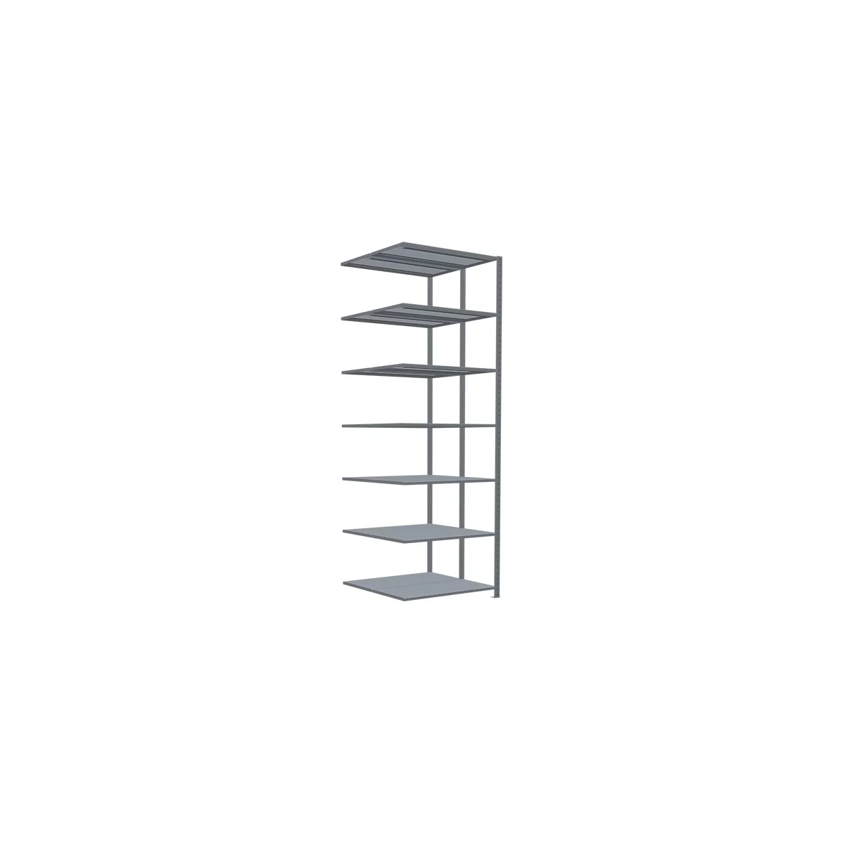 SCHULTE Lagertechnik - Rayonnage double emboîtable Modèle 150 - 3000x1000x2x500 mm galv. 2x7 tablettes
