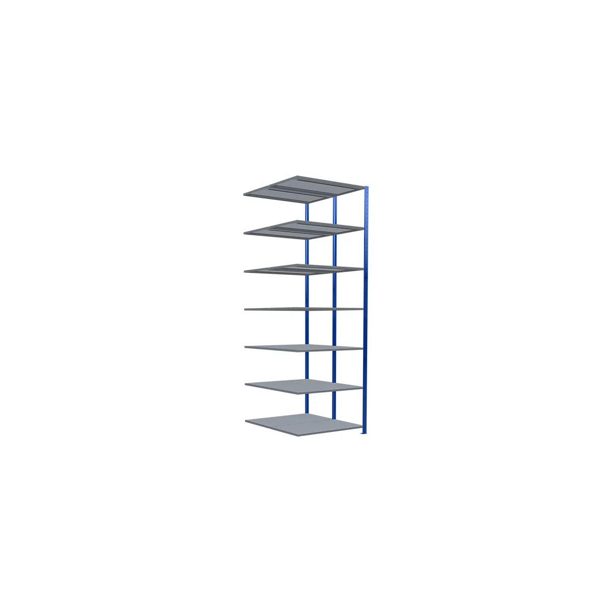 SCHULTE Lagertechnik - Rayonnage double emboîtable Modèle 150 - 3000x1000x2x600 mm 2x7 tablettes