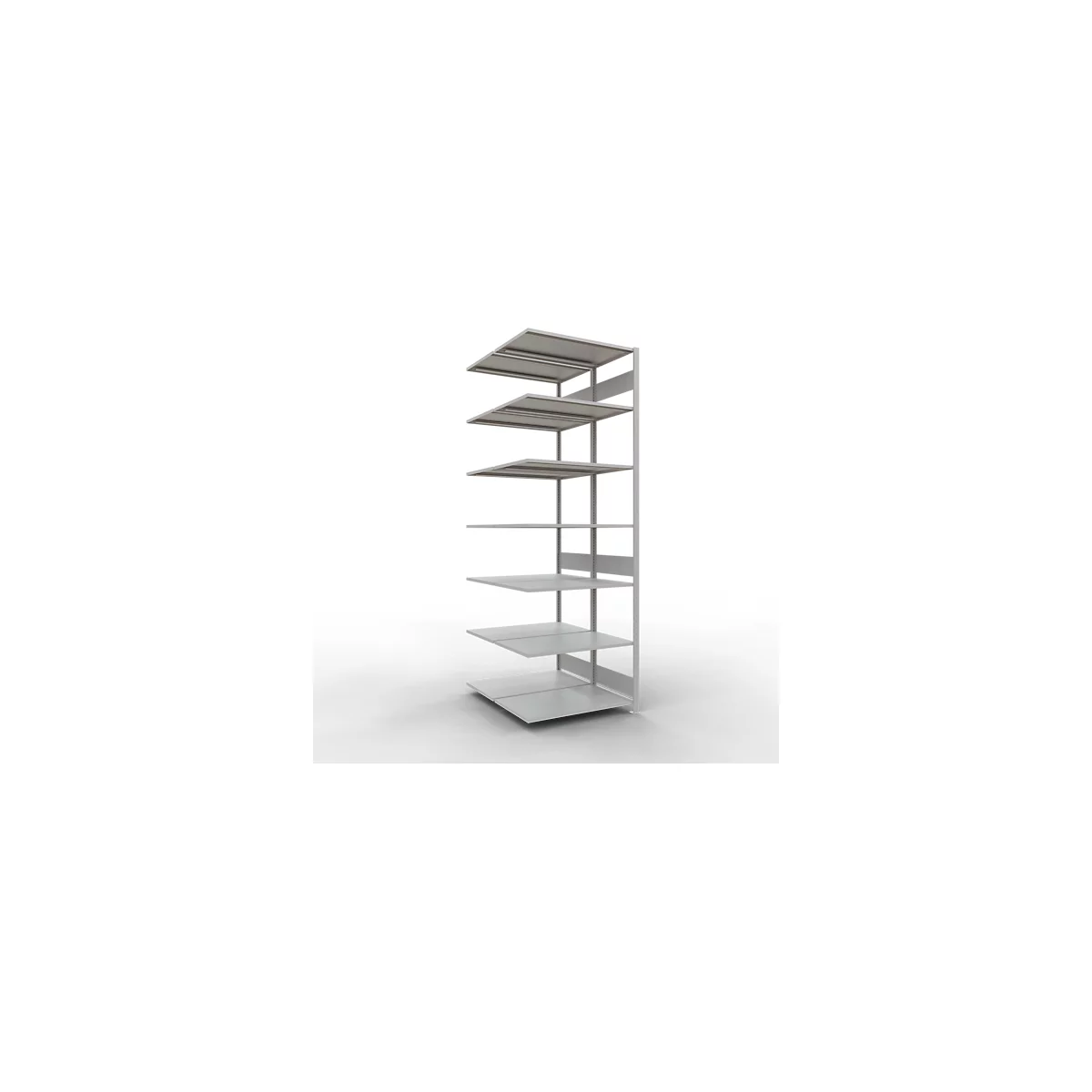SCHULTE Lagertechnik - Rayonnage double emboîtable Modèle 150 - 3000x1000x2x600 mm 2x7 tablettes