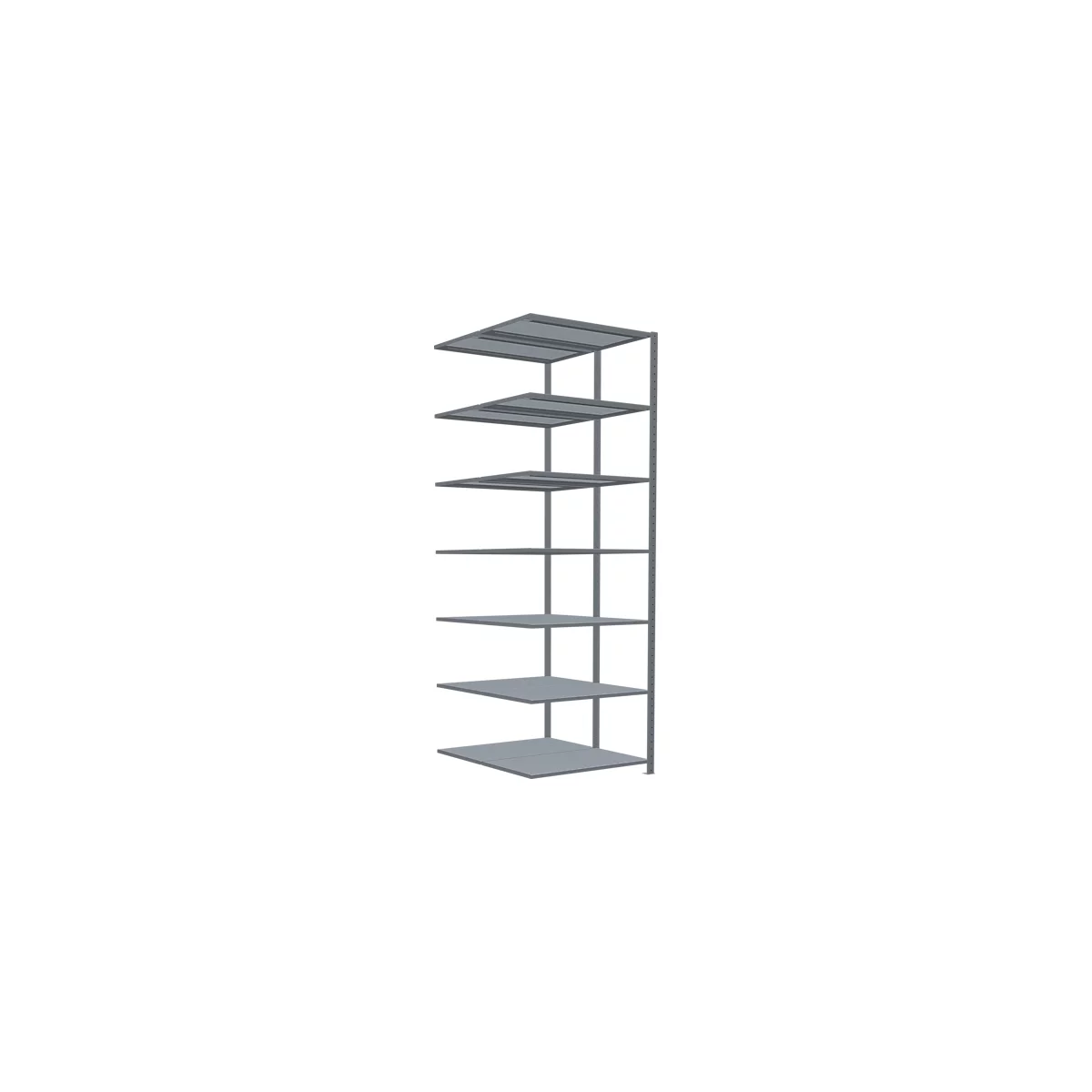 SCHULTE Lagertechnik - Rayonnage double emboîtable Modèle 150 - 3000x1000x2x600 mm galv. 2x7 tablettes
