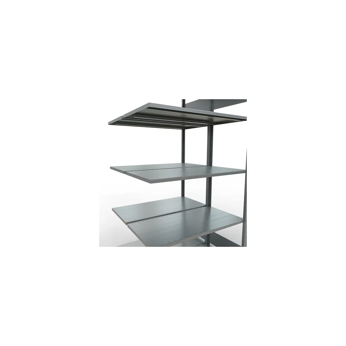 SCHULTE Lagertechnik - Rayonnage double emboîtable type 150 - 2000x1000x2x500 mm,galv. 2x5 étagères